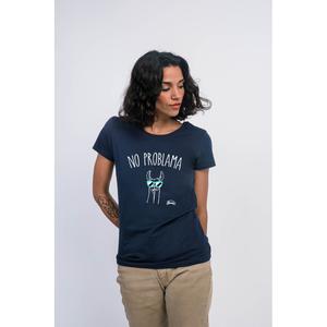 T-shirt Femme - No Problama - Navy - Taille S