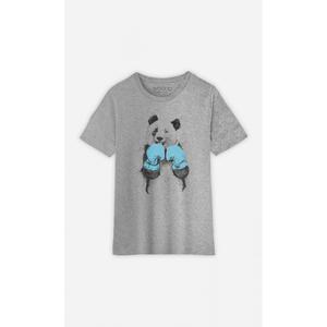 Tshirt Enfant The Winner Panda - Gris Chiné - Taille 10 ans