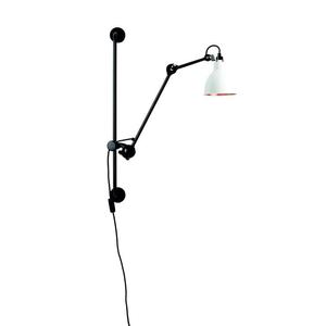 Lampe Gras N°210-Applique hauteur réglable acier H78cm Blanc