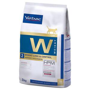 3kg Virbac Veterinary HPM W2 Weight Loss and Control - Croquettes pour chat