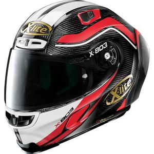X-Lite X-803 RS Ultra Carbon 50th Anniversary Casque, noir-blanc-rouge, taille S