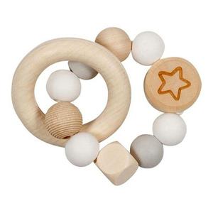 Hochet flexible anneau & Perles en bois Goki - Jouets Bébé