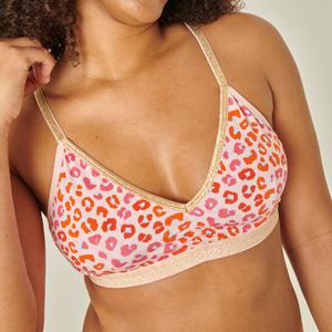Brassière Lurex - Léopard Rose