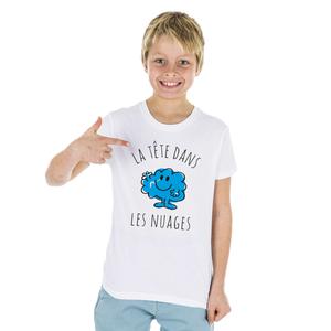 Tshirt Enfant La Tête Dans Les Nuages - Blanc - Taille 2 ans