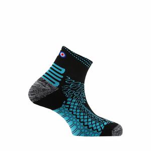 Chaussette de running Pro Marathon 2 - Noir Turquoise