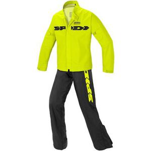 Spidi Sport Rain Kit 2-Piece Moto Rainsuit, noir-jaune, taille XL