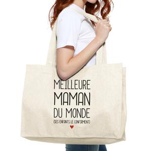 Grand Cabas Meilleure Maman Du Monde (ses Enfants Le Confirment)