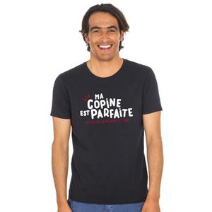 T-shirt Homme - Ma Copine Est Parfaite (oui C'est Elle Qui M'a Acheté Ce T-shirt Homme -) - Noir - Taille XXL