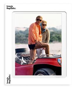Image Republic - Affiche Mc Queen et Faye Dunaway 40 x 50 - Blanc