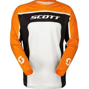 Scott 350 Track Evo 2023 Maillot de motocross, noir-orange, taille L