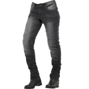 Overlap City Lady Jeans de moto de dames, noir, taille 36 pour Femmes