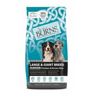 12kg Burns Adult Large & Giant Breed poulet, riz - Croquettes pour chien