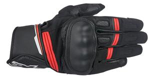 Gants moto route Booster Alpinestars - Noir Rouge 09 - L
