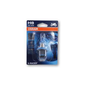 Lampe à incandescence OSRAM H8, X-RACER, 12V 35W PGJ19-1, technologie anti-vibrations, faisceau bas, blanc