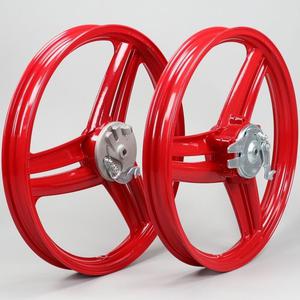 Jantes 17 pouces type roues Grimeca hélices Peugeot 103 SP, MVL... Fifty rouges