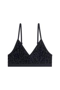 Brassière Tulle - Léopard Noir