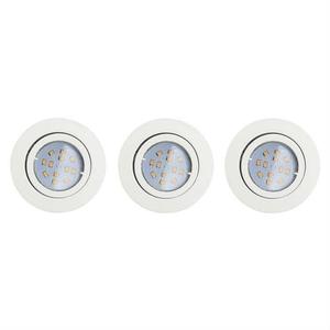 TEDO-Kit 3 Spots LED encastrables et orientables Ø8cm 105° Blanc