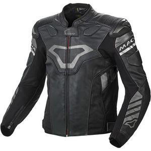 Macna Tracktix Veste en cuir de moto, noir, taille 48