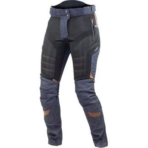 Trilobite Airtech Pantalon textile de moto pour dames, noir-bleu, taille 32 34 pour Femmes