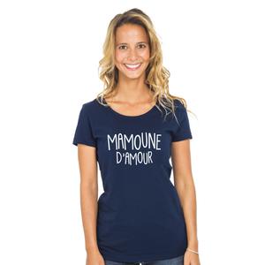 T-shirt Femme - Mamoune D'amour - Navy - Taille S