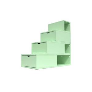 Escalier Cube de rangement hauteur 100 cm Vert Pastel