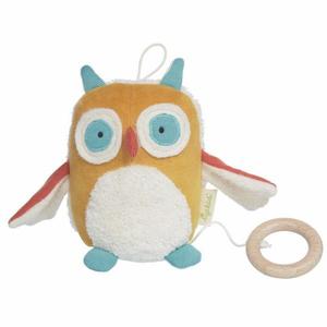 Peluche musicale Bio Sigikid Hibou Green 14 cm - Peluche musicale