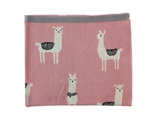 SEVIRA KIDS Couverture Bébé Légère en Coton Biologique Lama