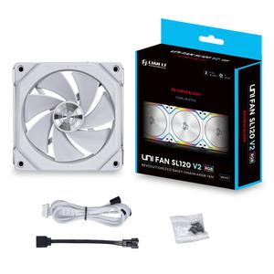 Lian Li UNI FAN SL120 V2 ARGB Reverse Blade - Blanc