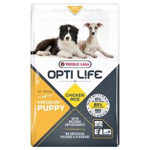 2x12,5kg Puppy Medium pour chiot Opti Life - Croquettes pour Chien