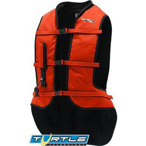 Helite Airnest Gilet airbag, orange, taille L