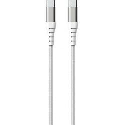 Force Power - Câble Renforcé USB-C / USBC - 2m - Couleur : Blanc