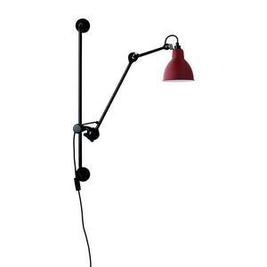 Lampe Gras N°210-Applique hauteur réglable acier H78cm Rouge