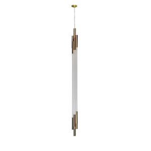 ORG-Suspension LED Métal/Verre/Acrylique H160cm Blanc