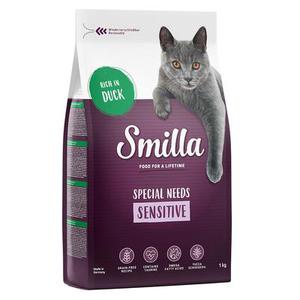 10kg Smilla Adult Sensitive sans céréales canard - Croquettes pour chat