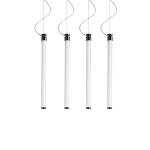 OORT-Suspension 4 lumières LED avec dimmer Blanc