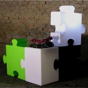 P.O.P CORNER-Lampe Puzzle modulable H60cm Blanc