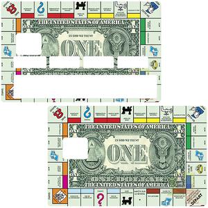 Sticker pour carre bancaire : Le jeu des Dollars