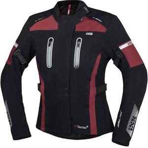 IXS Tour Pacora-ST Veste textile de moto de dames, noir-rouge, taille 2XL pour Femmes
