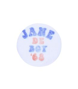 Newtone - Badge en tissu Jane de Boy '68 - Blanc