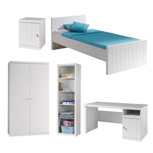 CLEO - Lit 90x200cm + Chevet + Armoire 2P + Pack Bureau