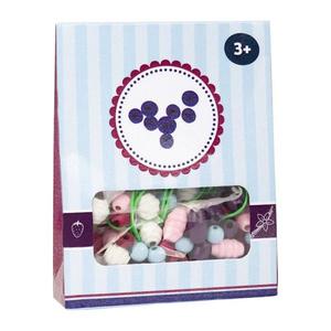 Sachet 120 Perles en bois "Candy Myrtille" Small foot by Legler -