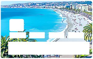 Sticker pour carte bancaire, NICE, la baie des Anges