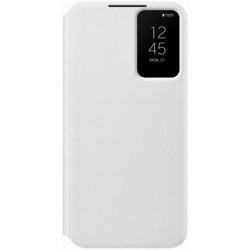Samsung - Etui Avec Coque Arrière Intégrée Clear View Cover - Couleur : Blanc - Modèle : Galaxy S22+