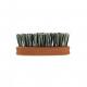 Brosse à barbe Vegan en fibre de cactus, brosse barbe ovale à lissoir de 5 rangs, en bois de poirier LORDSON