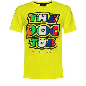 VR46 The Doctor Stripes T-Shirt, jaune, taille XS
