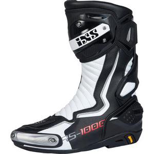 IXS RS-1000 Bottes de moto, noir-blanc, taille 42