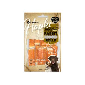 Flamingo - Sachet de friandises Hapki cigares de riz pour chien - Sachet de Lapin 85g - Canard Lapin