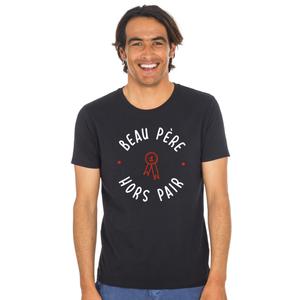T-shirt Homme - Beau Père Hors Pair - Noir - Taille L