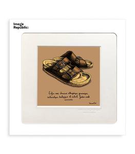 Image Republic - Affiche PDTC Edouard Pont 083 sandale couleur 22 x 22 cm