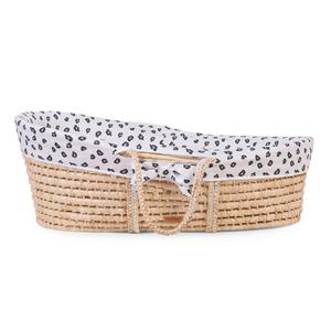 Moses Basket Cover - Jersey - Leopard